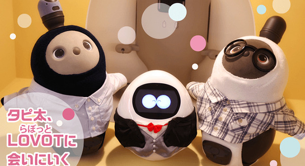 執事見習いロボット「タピ太」が、あの「LOVOT」に会いに行く 画像
