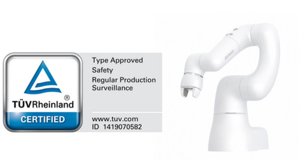 COBOTTAが人協働ロボットとして高い安全認証を取得　デンソーウェーブが発表 画像