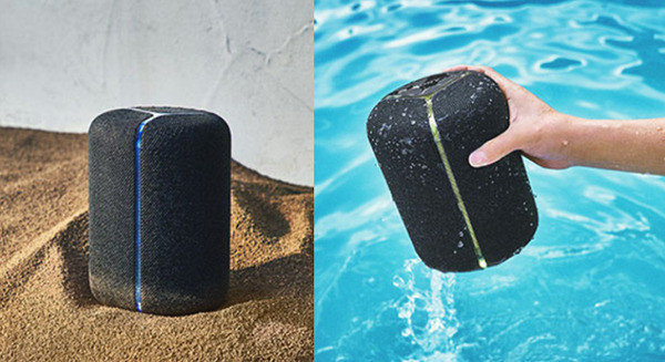 ソニーがバッテリー搭載の防水・防塵スマートスピーカー2機種を発売へ！Googleアシスタント対応版とAlexa対応版　迫力の重低音 画像