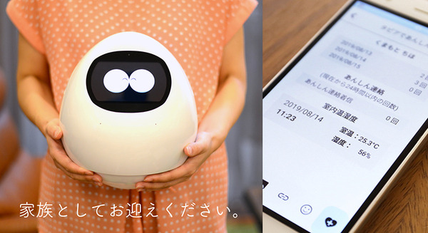 会話ロボット「Tapia」ベースの あんしんライフパートナー「Tapia Press（タピアプレス）」を発表、熊本の地域情報や見守り機能を提供 画像