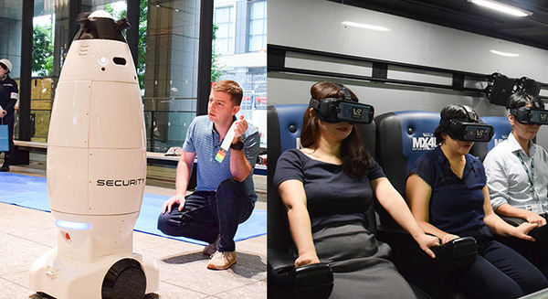 三菱地所が警備ロボット「SQ-2」やVR防災車を総合防災訓練で活用！ 画像