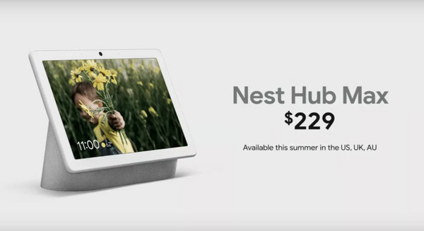 カメラ搭載の10インチスマートディスプレイ「Google Nest Hub Max」が米国・英国・オーストラリアで発売！ 画像