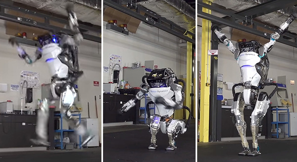 ボストンダイナミクスがアトラスの新しいパルクール動画を追加公開！倒立前転やひねりジャンプを披露 画像