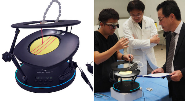 心拍を忠実に再現する手術訓練シミュレータ「SupeR BEAT」豊田合成らが販売開始　冠動脈バイパス手術の環境を「e-Rubber」で再現 画像