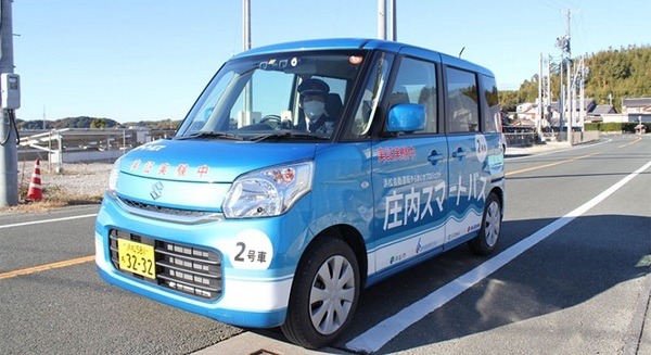 自動運転バスの実用化を見据えた一般参加型実証実験を浜松市で実施　バス予約、スマホ経由で車両のドア開錠など　SBドライブやスズキ 画像