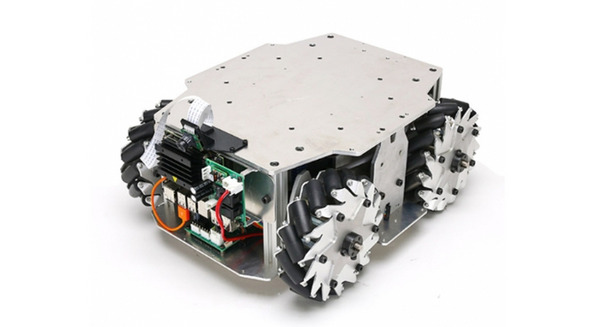 ヴイストンがメカナムホイールの台車ロボット「JetBot Mecanum」発売　NVIDIA「Jetson Nano」搭載、可搬重量約40kg 画像
