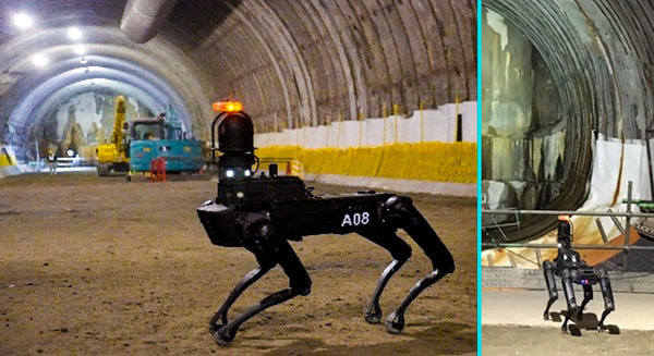 【速報】鹿島建設が四足歩行ロボット「Spot」(スポット)を正式導入　トンネル工事現場で有用性を確認　ボストンダイナミクスの最先端技術が実践へ 画像