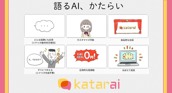 ドコモの雑談対話サービス「かたらい」山手線ゲームなど言葉遊びに加えて、なぞかけ、百人一首、心理テストを追加 画像