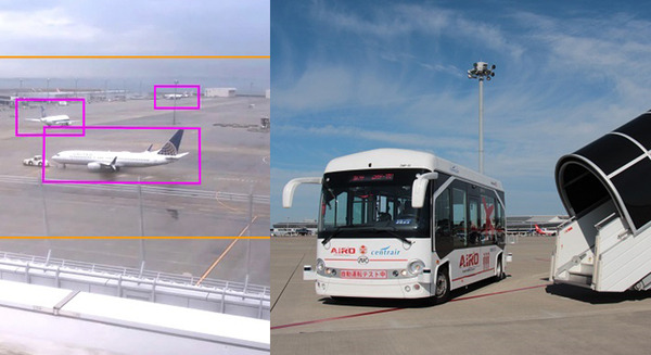 ZMPが中部国際空港での「小型EV自動運転バスの実証実験」動画を公開　「世界初の誘導路横断システム」や「遠隔オペレーション」を実証 画像