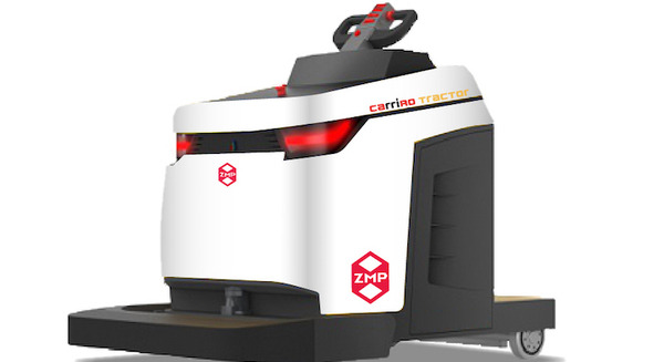 ZMPが倉庫内外でパレット搬送など向け自動運転のけん引車「キャリロ トラクター 2.5t」を発表　可搬重量2.5トン 画像