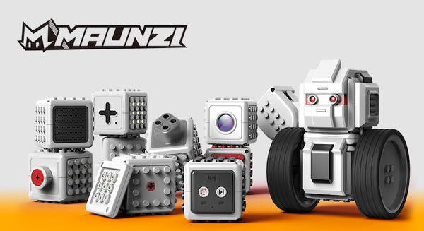 レゴブロックと互換性を持つキューブ型のロボットキット「MAUNZI」 (マウンジ) 発売 プログラミング入門にも 画像