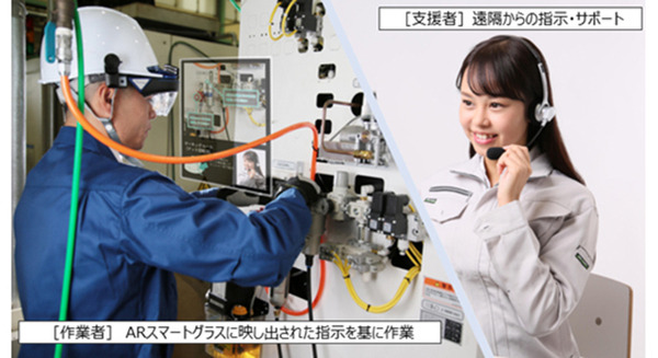 5GとARスマートグラス活用の遠隔作業支援システム「AceReal for docomo」発売　ドコモとサン電子　遠隔から現場作業を支援 画像