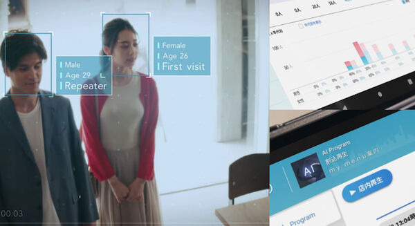 新世代のUSENは来店客の属性に合わせてAIが自動選曲 AIカメラやAI BGMで店舗経営をスマート化「USEN IoT PLATFORM」 画像