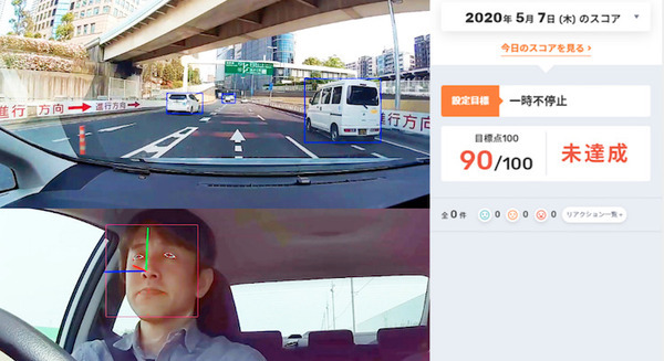 危険運転を可視化するAIドラレコサービス「DRIVE CHART」帝都自動車交通グループのタクシー737台に導入へ 画像