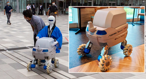 さわやか信金のハッピを着た搬送用自律移動ロボット「Mighty」を見てきた　Piezo Sonicが開発 画像
