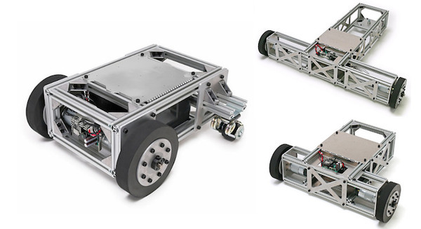 ヴイストン製の研究開発用台車ロボット「メガローバーVer2.1」フルカスタム版発売 筐体の寸法や車輪数などカスタマイズ対応 画像