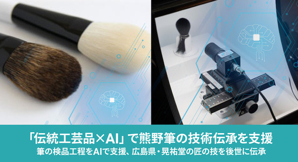 伝統工芸品「熊野筆」の検品工程をAIで自動化 晃祐堂とブレインパッドのAIプロジェクト 画像