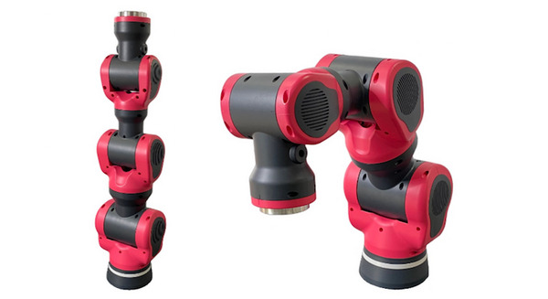 「軽さ」と「柔らかさ」が設計コンセプト ヒト協働ロボットを「第5回 ロボデックス」に出展 豆蔵/日本電産シンポ/三井化学 画像