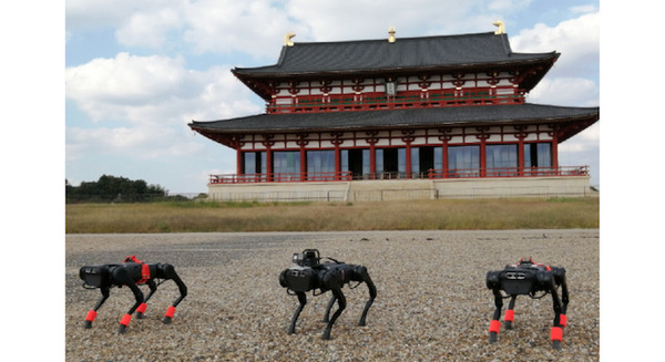 NTTコムウェア 四足歩行ロボットやAI画像解析技術など活用して平城宮跡歴史公園の管理業務をスマート化 画像