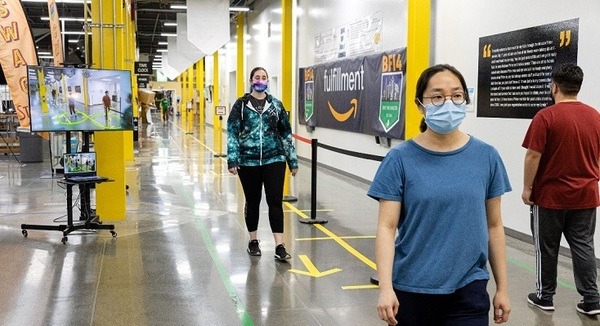 AmazonがAI活用の「ディスタンス・アシスタント」を日本の物流拠点に配備　オープンソース化で他社利用も促進 画像