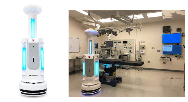 中西金属工業が自動除菌ロボット「R-Paca」を発売 完全自律走行でUVCを照射 周囲3m圏内に人がいる場合はランプが消える仕様 画像
