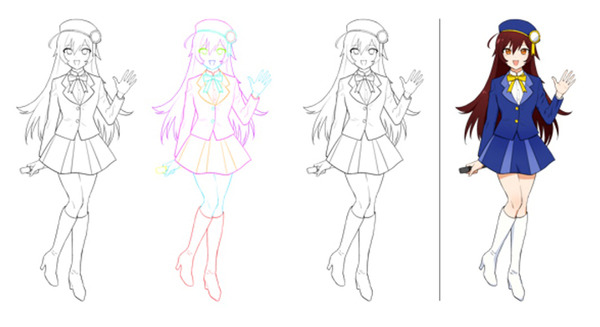 「アニメーション自動着色AI」に東映アニメーションが学習素材を提供 ギークピクチュアズとシナモンAIの共同プロジェクト 画像