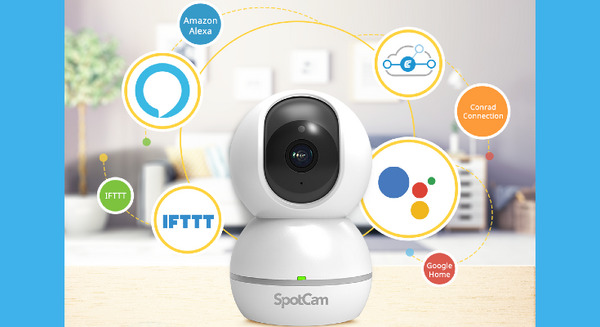 自動で人間を追尾できるモニタリングカメラ「SpotCam Eva 2」直接クラウドに保存、永久に無料で録画できるサービスを国内提供開始 画像