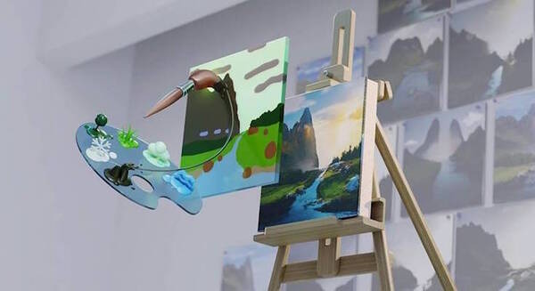 スケッチを瞬時に絶景画像に変換する「NVIDIA Canvas」AIで美しくリアルなアート作品の制作を支援 画像