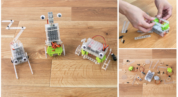 パチッとはめてロボットを作れる「ユカイなパチパチブロックキット」8月5日に新発売 教育機関向けに先行レンタルを実施 画像