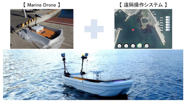 自動運転船舶ロボット「Marine Drone」を用いた密漁対策の社会実装実験 岩手県宮古市とスタート 画像