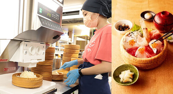 創業150年の「ゑびや大食堂」が寿司ロボットを導入 コロナ後の反動需要に備え、新事業の開発を進める 画像