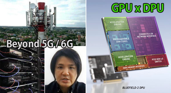 NVIDIAが描く Beyond 5G と 6G通信の未来 GPUとDPU搭載のコンバージド「Aerial A100」でテレコム分野に本格展開へ 画像