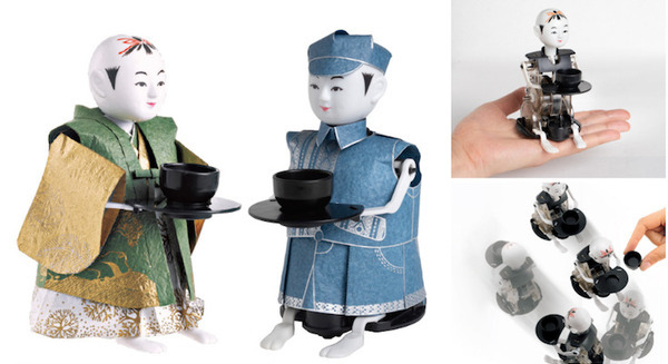 江戸のからくりロボット『ミニ茶運び人形』が組み立てキットになって復活 大人の科学マガジン名作ふろくシリーズ第4弾 発売 画像