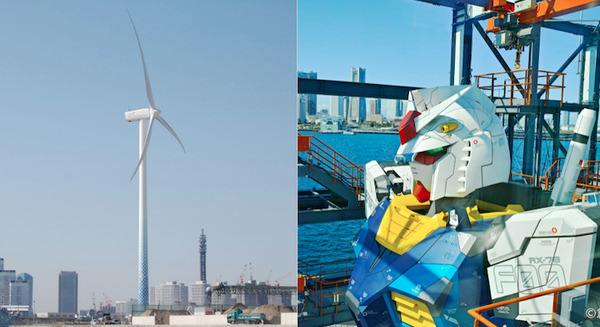 横浜の「動く実物大ガンダム」はCO2排出量ゼロ、再生可能エネルギー100%の電力で動いてるって知ってた? ハマウィングが電力供給 画像