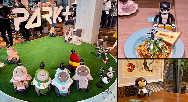 パートナーロボットが勢揃いしたカフェ「PARK+」渋谷にオープン ロボホン/LOVOT/チャーリー/ロミィとの触れ合い体験レポート 画像