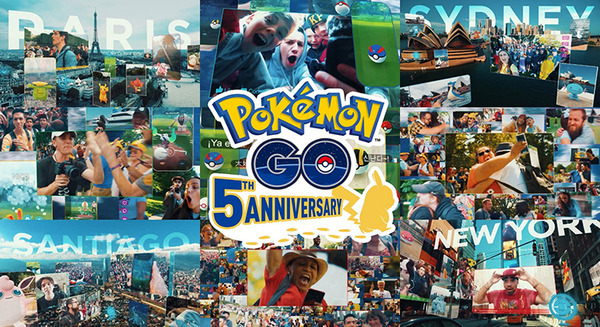 『Pokémon GO』5周年記念映像を公開　世界中の人々が『ポケモン GO』を語りつなぐノンストップムービー「Adventures Go on!」 画像