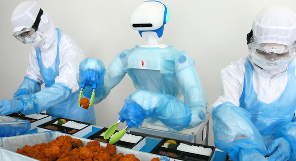 アールティの人型協働ロボットを惣菜工場へ試験導入　経産省「革新的ロボット研究開発」に参画、ロボットフレンドリー環境を構築 画像