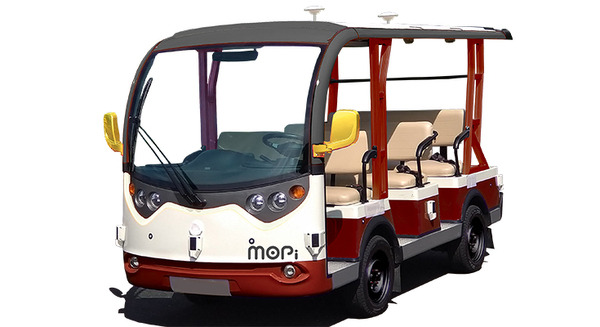 遠隔型自動運転の観光ロボットタクシーを公開 平城宮跡歴史公園スマートチャレンジ社会実験で モピ/マクニカ/アウトソーシング 画像