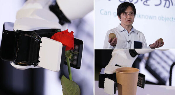 【速報】ソニーが世界初のロボットハンド技術を披露　未知の物をやさしく壊さずつかむマニピュレーター 画像