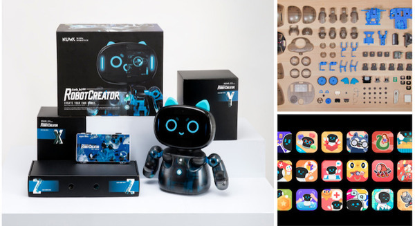 Kebbi Airに組立式スマートロボットが登場!カスタマイズして組立、会話や表情、動きをプログラミング「Kebbi Air S-Robot Creator」 画像