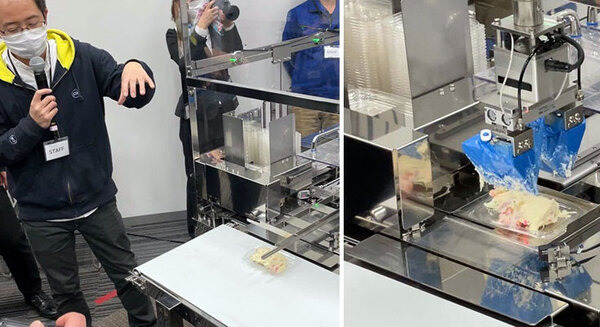 コネクテッドロボティクスが「惣菜盛付ロボット」4台をマックスバリュの惣菜工場に導入　ポテトサラダ盛付けデモを公開　ロボットフレンドリー 画像