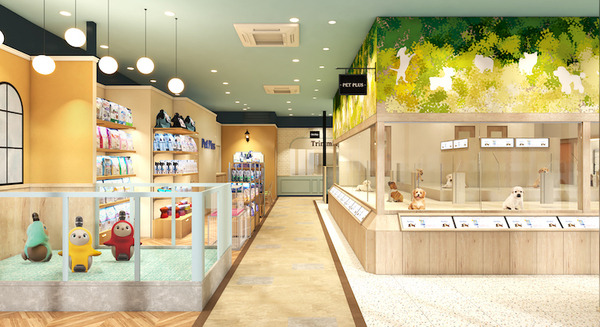 ねこみみ姿の『LOVOT』がお出迎え! 「ペットプラス ららぽーと福岡店」に『LOVOT』コーナーが誕生 対談動画も公開 画像