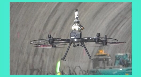 センシンロボティクスとフジタが「トンネル坑内自動巡視ドローンシステム」開発　360度カメラでVR空間生成、BIM/CIMと連動 画像