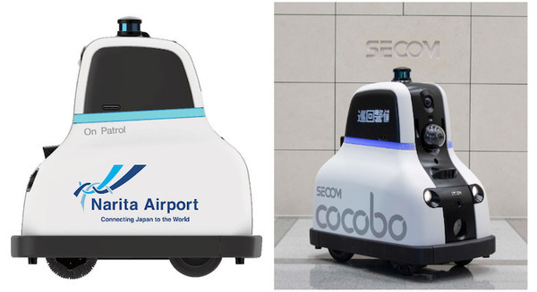 成田国際空港でセキュリティロボット「cocobo」が稼働 巡回ルートを自律走行 異常時には常駐警備員と連携 画像