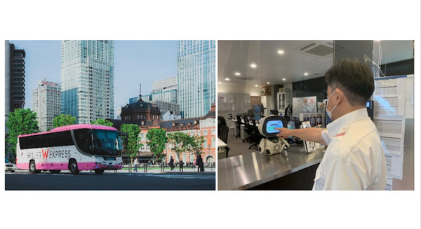 高速バス「WILLER EXPRESS」が「点呼支援ロボット」の導入実証を開始 ロボットが乗務員の体調確認・記録簿を自動作成 画像