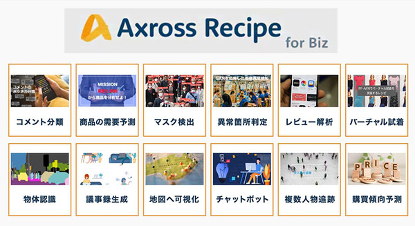 ソフトバンクがAI・DX人材育成サービス「Axross Recipe」本格提供 AI基礎からBERT/YOLO/GANも 300以上の実践的コースを用意 画像