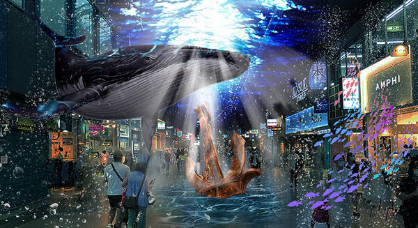スマートグラスで楽しむAR水中ツアー「ソラ水族館」リリース開始　コンテンツ込みのAR機材一式レンタルで提供 画像