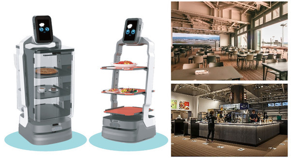 複数台運用を想定した配膳AIロボット「α8号機」 福岡空港内レストラン「SORAGAMIAIR」に先行導入 画像