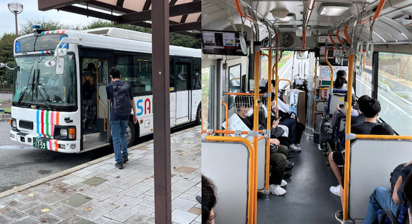 埼玉工業大学 ついに大型自動運転バスをスクールバスに導入 キャンパスと最寄り駅間1.6kmの公道を法定速度内で自動運転 画像