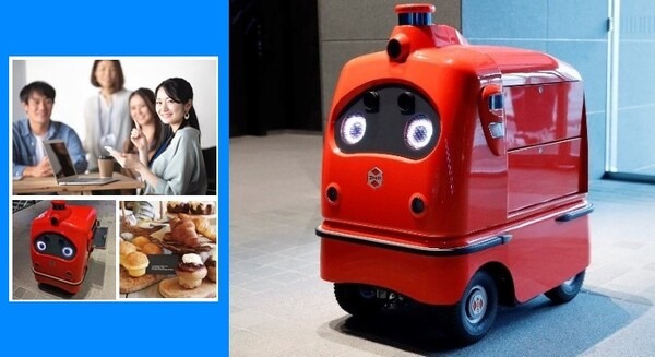 NTTグループ4社　自律走行ロボットとモバイルオーダーアプリでビル内のフードデリバリーを自動化　混雑情報なども考慮 画像
